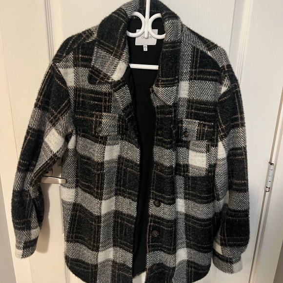 Anthropologie plaid shacket ✨ - Picture 2 of 5